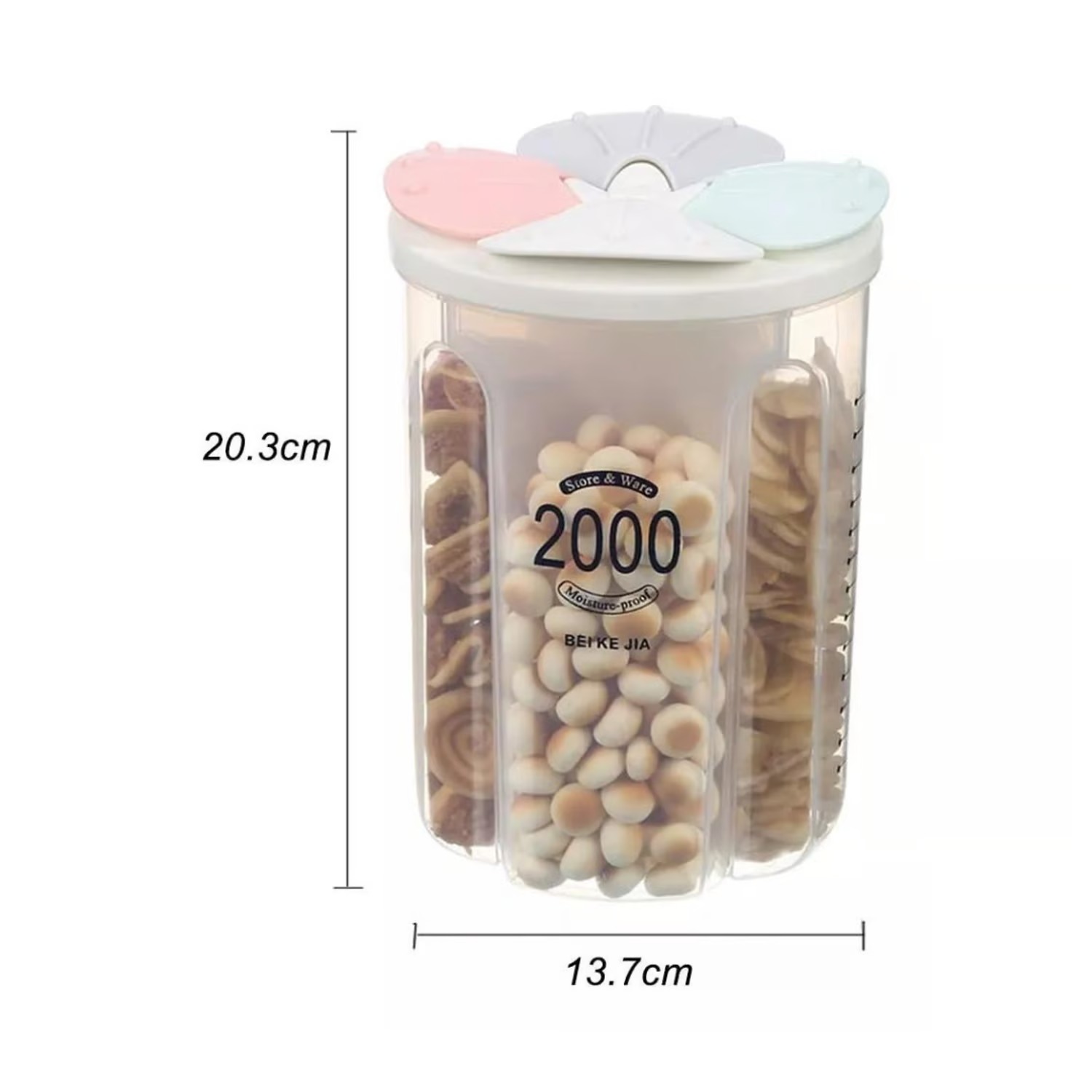 Recipiente Contenedor para alimentos 4 E